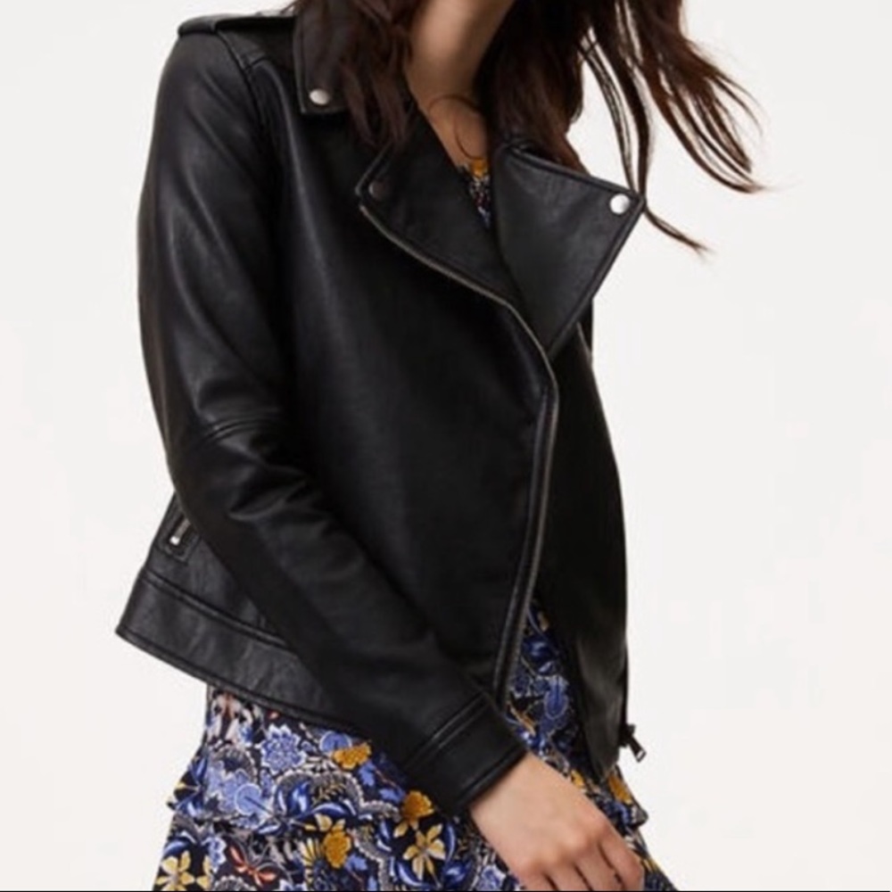 Ann Taylor Loft Faux Leather Jacket